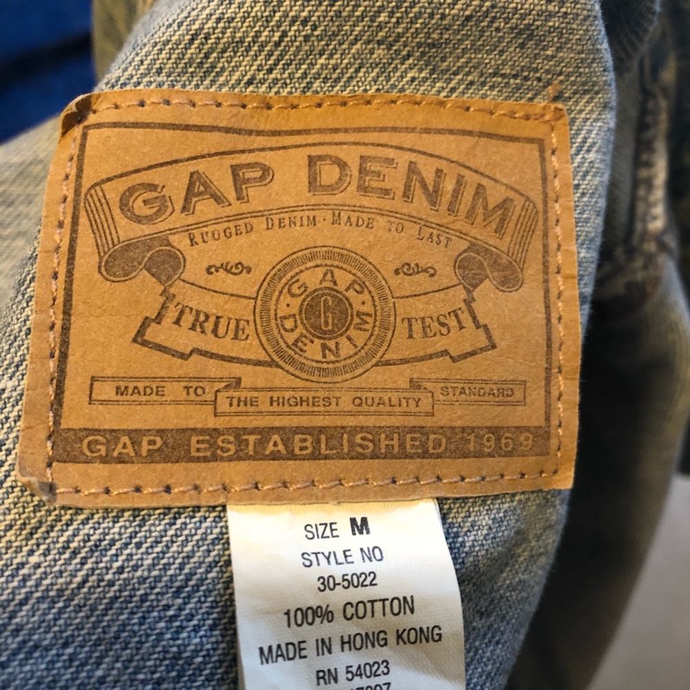 COPY - The Gap vintage 80s denim vest - men’s medium NEW